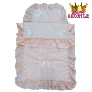 Pram Bedset Pink Mary Shortle