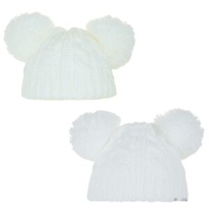 White Pom Pom Hat