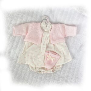 Pink and Cream Dress set -min