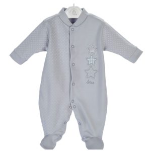 Triple Stars Cotton Sleepsuit