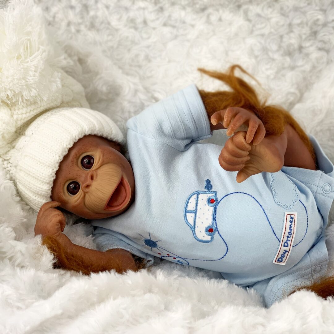 Bonzo Reborn Baby Monkey Doll Mary Shortle