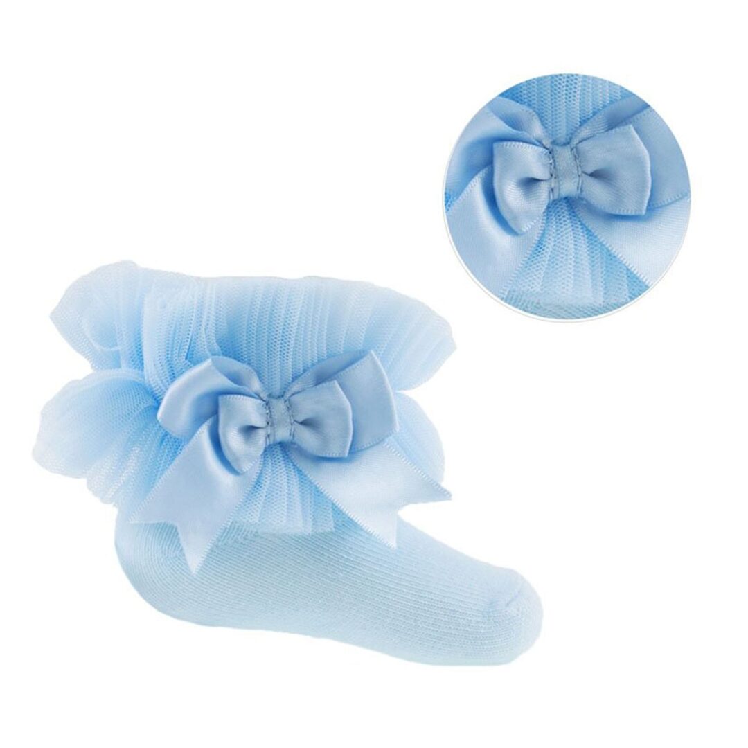 Baby Blue Tutu Socks