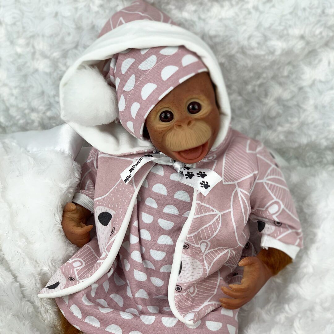 Lula-Bell Reborn Monkey Girl Doll Mary Shortle