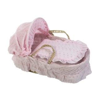 Pink Moses Basket
