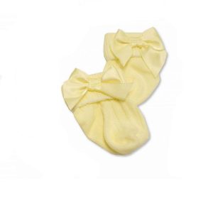 Lemon Socks with bow
