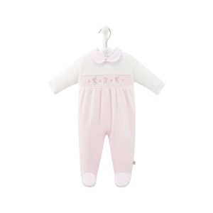 Rabbit & Star Smocked Sleepsuit ⋅ Luxury Clothing