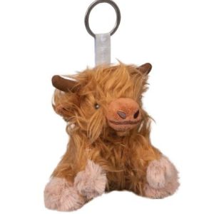 Gordon Highland Cow Keyring Wrendale
