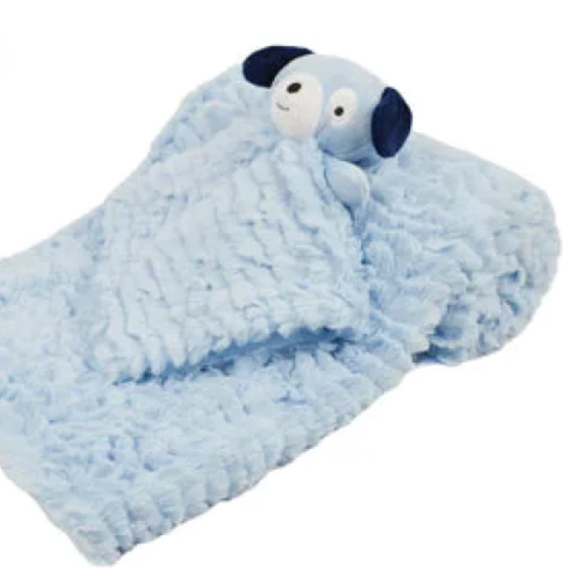 Blue Puppy Blanket and Comforter