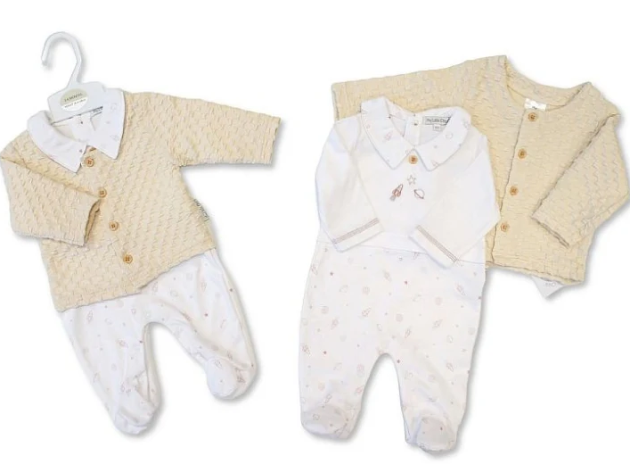 Baby Boys 2 pcs Jacquard Set - Space ⋅ Luxury Clothing