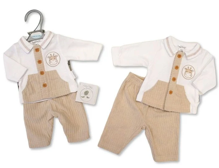 Premature Baby 2 pcs Set - Giraffe ⋅ Luxury Clothing