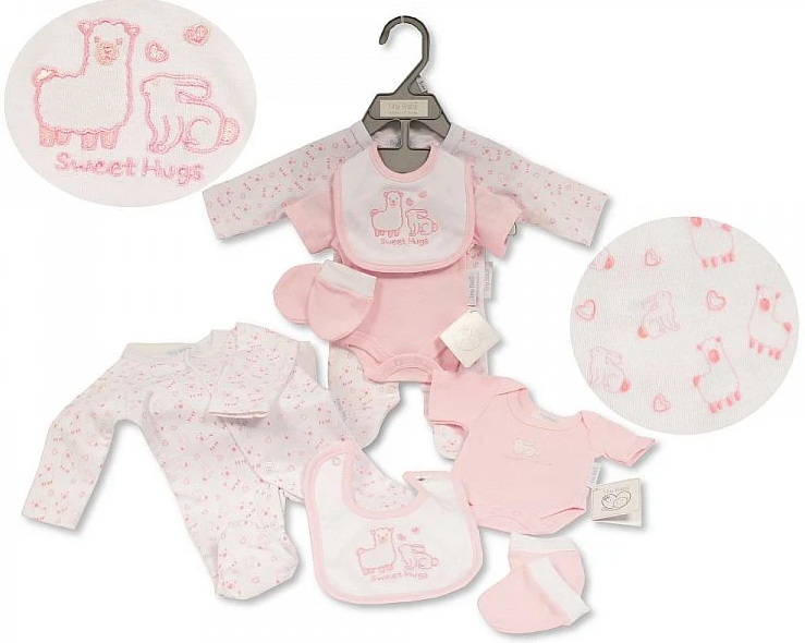 Premature Baby Girls 4 pcs Set - Sweet Hugs ⋅ Luxury Clothing