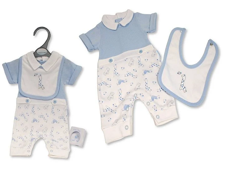Premature Baby Boys Romper  - Giraffe ⋅ Luxury Clothing